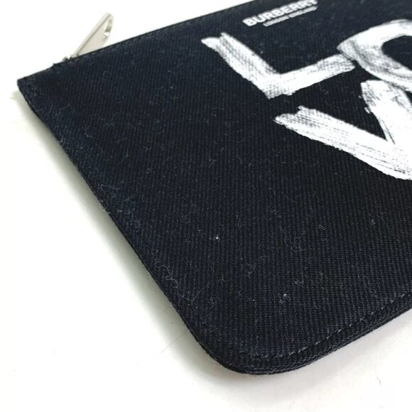 Burberry | Bags | Unused Burberry Makeup Cosmetics Pouch  BURBERRY Makeup Cosmetics Pouch LOVE coin purse Clutch bag Black/White